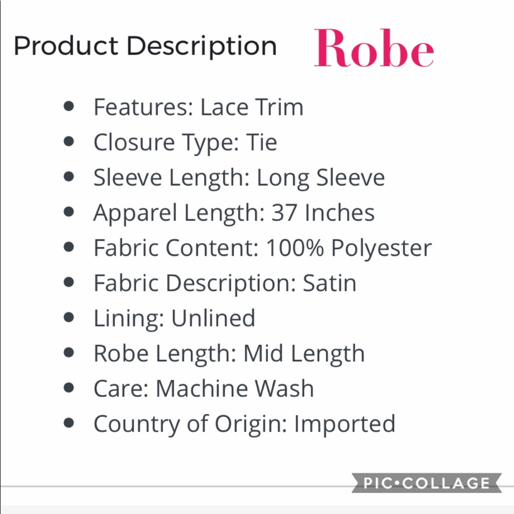 Macbeth Collection Lace Trim Capri Pajamas &Robe - Picture 4 of 7